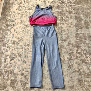 Wear it to Heart WITH workout crop yoga set S/M